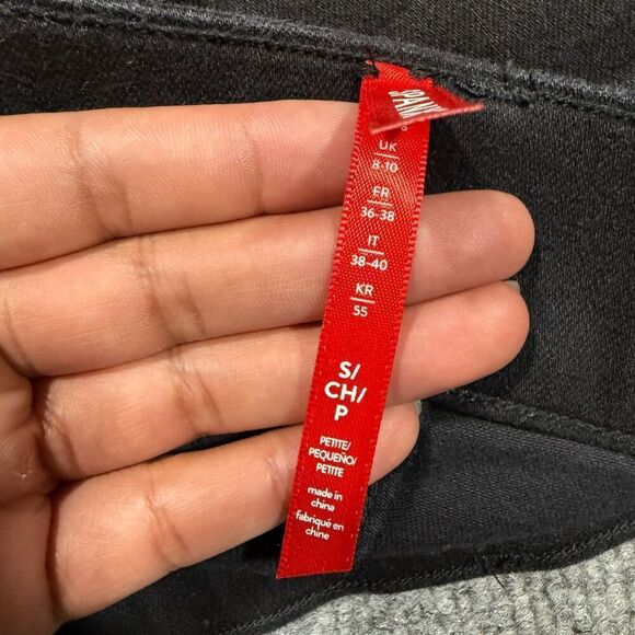 Spanx Flare Jeans Womens Small Black 28x33 Pull On Bootcut - Picture 6 of 10